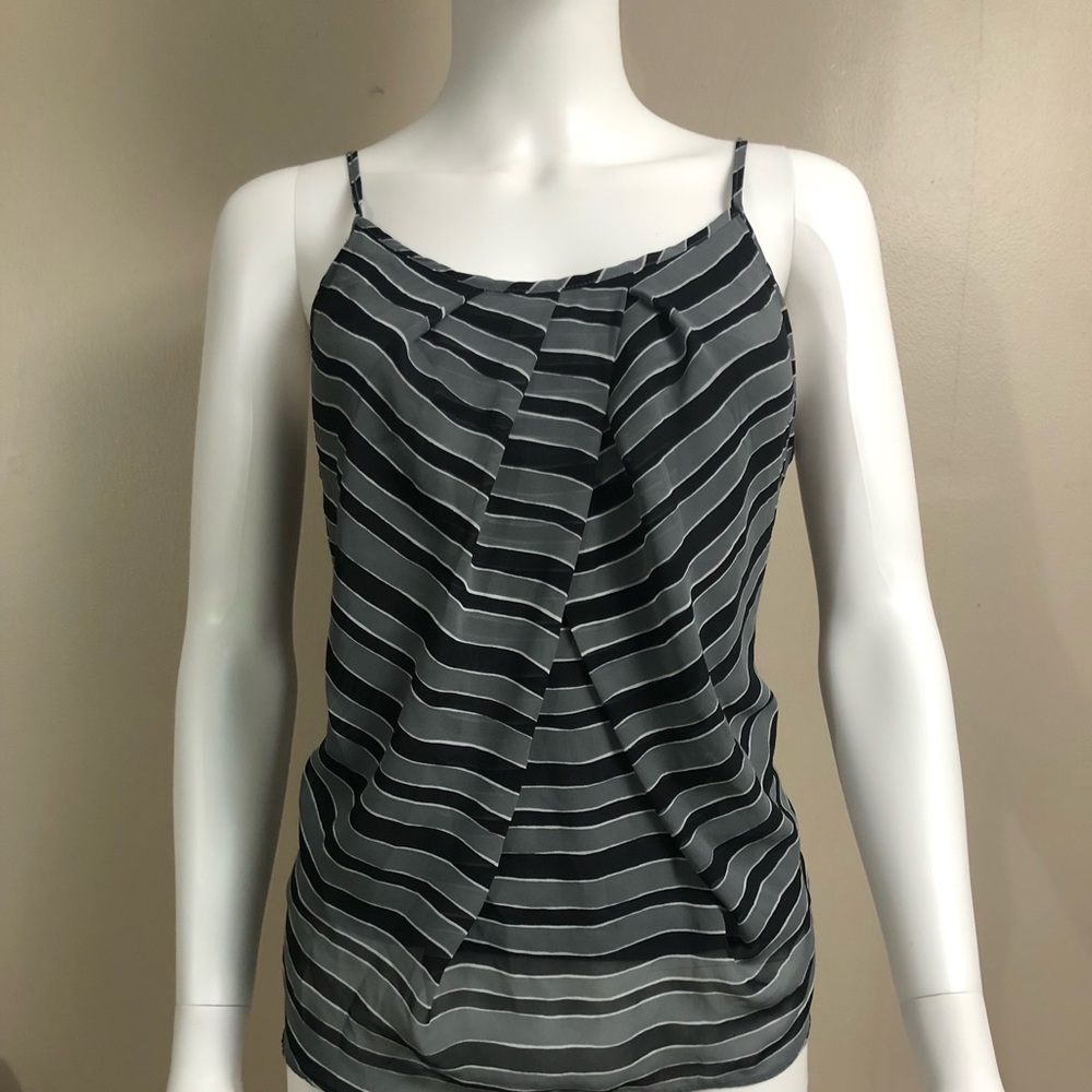New York & Company Striped Tank Top - Small